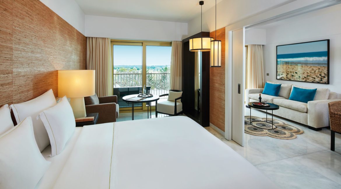 Anantara Vilamoura Algarve Resort Golf suites bedroom & living room